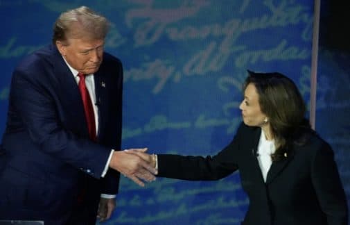 Trump and Kamala agree to settle it over foosball match